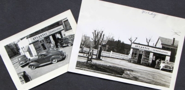 Atlantic Lubrication Gasstation 1948 two original photos (8502)